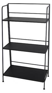 Partavaso 3 Ripiani 62x31x112 cm in Metallo Nero