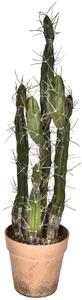 Pianta di Cactus Artificiale con Vaso Altezza 61 cm Verde