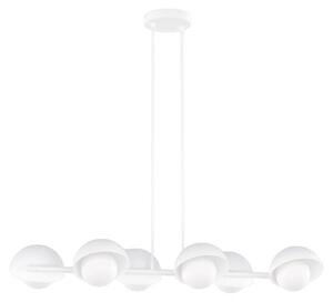Lampada a sospensione BOOM bianca 6xG9x15W in metallo, dimensioni: 120x88x32 cm, IP20, Emibig