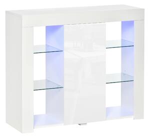 Credenza Moderna con Mensole 97x35x83 cm in Legno truciolare Bianco