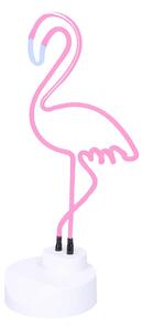 Statuina Fenicottero rosa luce neon cm Ø14xh42
