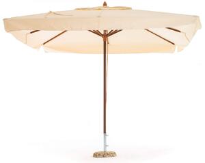 Ombrellone da Giardino 3x2 m Palo Ø48 mm in Legno e Poliestere Oasis Ecrù