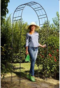 Arco da Giardino in Acciaio 36x110xH225cm Rama Bow Nero
