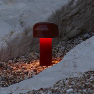 FLOS Lampada LED da tavolo Flos Bellhop, rossa, 21 cm, dimmerabile, IP54 dimmerabile, Rosso, Soggiorno / Sala da pranzo, Plastica, Design