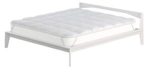 Topper Matrimoniale Trapuntato 300 gr/mq con Elastici Fancy Bianco
