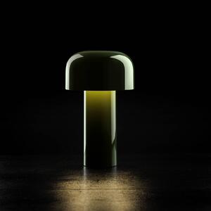 FLOS Lampada LED da tavolo a batteria Flos Bellhop, verde, 21 cm, dimmerabile, IP54 dimmerabile, Verde, Soggiorno / Sala da pranzo, Plastica, Design
