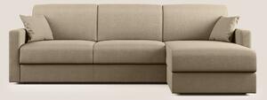 Chris Divano letto angolare con penisola in microfibra smacchiabile T1