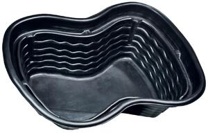 Laghetto Artificiale Termoformato in PE 124x90x58 cm 250 Litri Nero