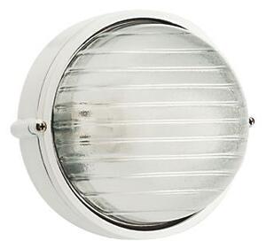 Lampada Plafoniera Tonda Piccola Colore Bianco per Esterno Linea Industriale Sovil
