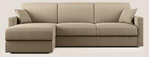 Chris Divano letto angolare con penisola in microfibra smacchiabile T1