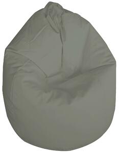 Poltrona Sacco Pouf in poliestere 70x110 cm Ariel Grigio Chiaro