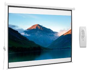 Schermo di Proiezione 120 Pollici Motorizzato Home Cinema Bianco