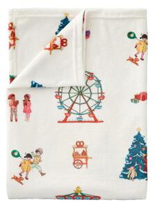 Coperta per bambini bianca in micropile 150x200 cm Christmas Fairground – Belle & Boo