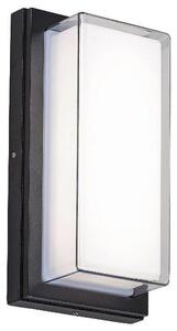 Rabalux 8830 lampada da parete per esterni Andorra, 12W, 4000K, 680lm, bianco-nero, rotonda, bianco neutro, IP54, 26cm