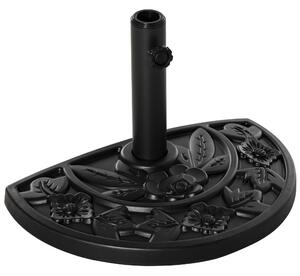 Base per Ombrellone da Giardino Mezzaluna 10kg in Cemento Ø50x32 cm