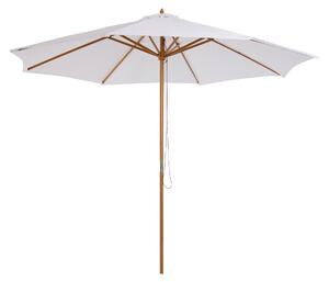 Ombrellone da Giardino Ø3 m Palo Ø38 mm in Legno Bianco