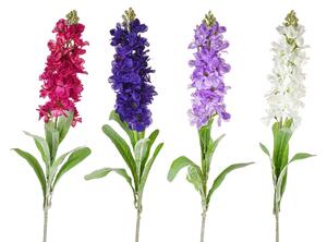 Set 8 Fiori Artificiali di Violacciocca Altezza 80 cm Multicolore