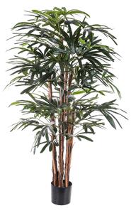 Rhapis Excelsa Artificiale con Vaso Altezza 155 cm Verde