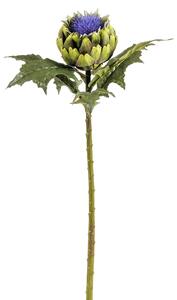 Set 2 Carciofo Artificiale in Fiori Altezza 63 cm Blu