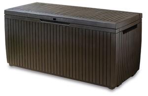 Baule Cassapanca da Esterno 123x57x54 cm in Resina Keter Springwood Marrone