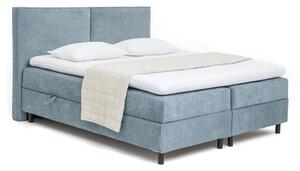 Letto boxspring blu con contenitore 160x200 cm Elva Bold – Bonami Selection