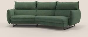 Monamour divano moderno angolare con opzione relax elettrico in microf