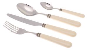 Servizio Set di Posate 24 Pezzi in Acciaio Inox Rivadossi Sandro Mistral Avorio