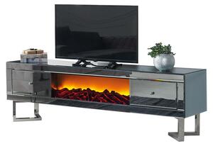 Credenza camino elettrica Credenza camino media rtv lavagna porta tv