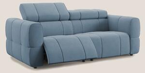 Giotto Divano modulare con opzione relax elettrico in microfibra effet