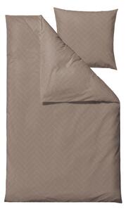 Set copripiumino e federa grigio tortora in tessuto damascato per letto singolo/per letto esteso 140x220 cm Tiles – Södahl