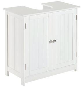 Mobile Sottolavello da Bagno 60x30x60 cm 2 Ante Bianco