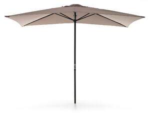 Ombrellone da Giardino 3x2 m Palo Ø38 mm in Alluminio Telo in Poliestere Garden Grigio Chiaro
