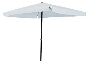 Ombrellone Quadrato da Giardino 3x3 m Palo Ø48 mm Struttura in Acciaio Esterno Bianco