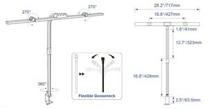 Brilagi - Lampada da tavolo LED regolabile a sfioramento VARIO LED/24W/230V 3000-6500K CRI 92