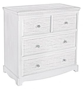 Cassettiera Blanc 4 Cassetti in Legno