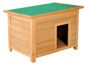 Cuccia per Cani Impermeabile da Esterno in Legno di Abete 85x58x58 cm