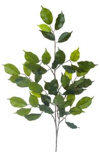 Set 12 Rami di Ficus Artificiale con 42 Foglie Altezza 60 cm Verde