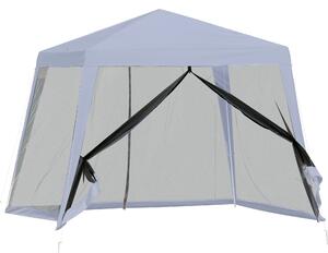 Gazebo da Giardino 3x3m con Zanzariera Grigio