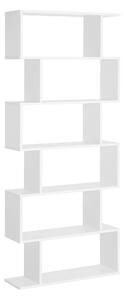 Libreria di Design Moderno Scaffale Bianco 80x23x192 cm