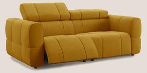 Giotto Divano modulare con opzione relax elettrico in microfibra effet