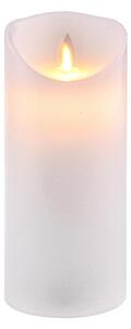 Set 2 Candele Cera Artificiale con Batteria a Fiamma Mobile Altezza 18 cm