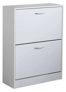 Scarpiera Sally 60x24x80 h cm in Legno Bianca