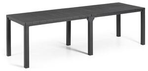 Tavolo Doppio da Giardino 295x90x74,5 cm in Resina Keter Kulie Double Antracite