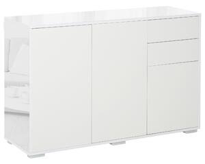 Mobile Multiuso 117x36x74 cm 2 Cassetti 3 ante Bianco