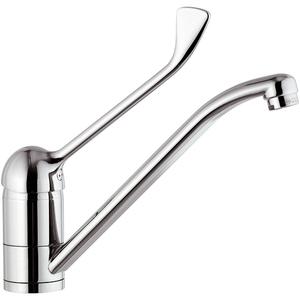 Rubinetto Miscelatore Monocomando Girevole Lavello con Leva Clinica in Ottone Mariani Epic Cromato