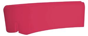 Panca da Esterno Seduta Modulare 120x50 cm in Resina Arkema Althea Cherry