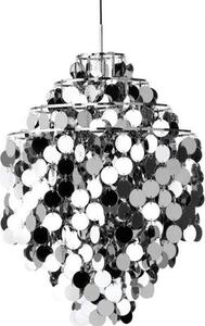 Lampada a sospensione Verpan Fun 0DA - Cromo - Design unico per soggiorno, cucina e camera da letto