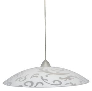 Sospensione D50 1xE27 Montatura Trasparente Vetro Lastra Bianco E-Energy Melissa