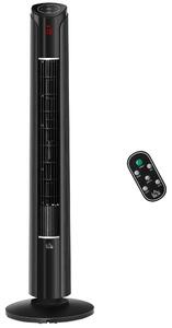 Ventilatore a Torre 3 Velocità con Telecomando Nero