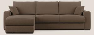 Dream Divano letto angolare in tessuto smacchiabile T05 marrone